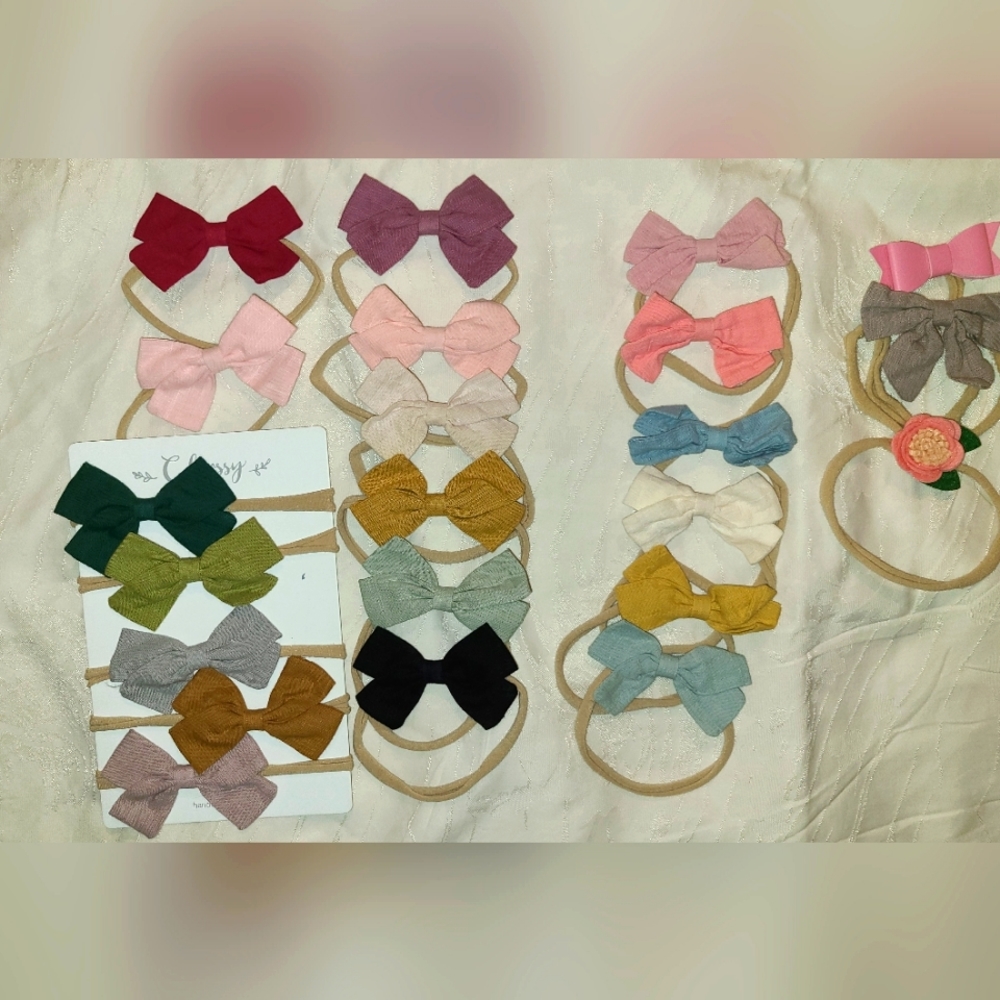22 baby bow headbands!
